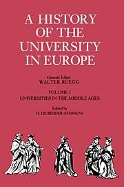 [9780521361057] A History of the University in Europe - Volume 1: Universitites in the Middle Ages - Hardback
