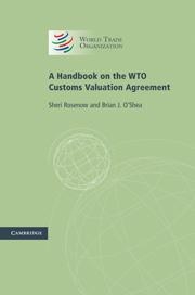 [9781107000841] A Handbook on the WTO Customs Valuation Agreement