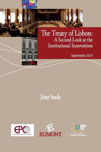 [9782930432212] The Treaty of Lisbon: A Second Look at the Institutional Innovations