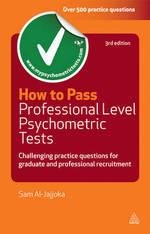 [9780749461430] How to Pass Professional Level Psychometric Tests - 3rd edition