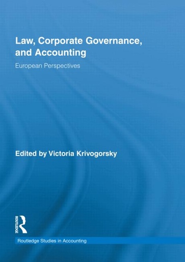 [9780415871860] Law, Corporate Governance, and Accounting European Perspectives