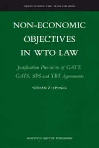[9789004178601] Non-Economic Objectives in WTO Law