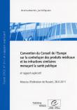[9789287170453] Convention du Conseil de l’Europe sur la contrefaçon des produits médicaux et les infractions similaires menaçant la santé publique