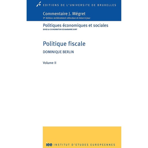 [9782800415260] Politique fiscale - 3e éd - Volume 2