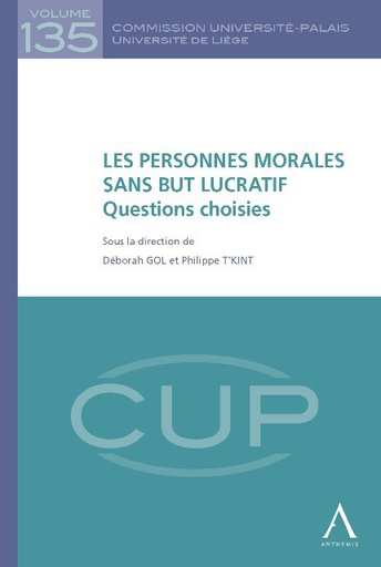 [9782874554155] Les personnes morales sans but lucratif