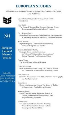 [9789042036185] European Cultural Memory Post-89