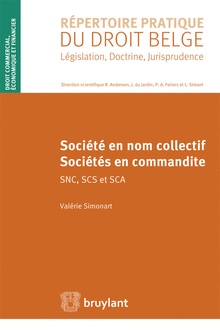 [9782802743880] Société en nom collectif - Sociétés en commandite