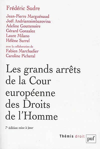 [9782130618775] Les grands arrêts de la Cour européenne des droits de l'homme