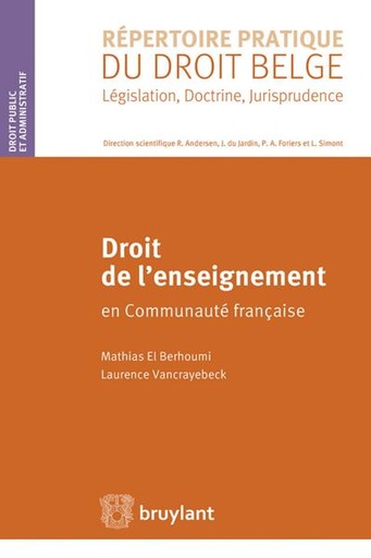 [9782802743972] Droit de l'enseignement en Communauté française