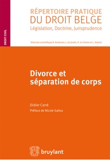 [9782802749134] Divorce et séparation de corps
