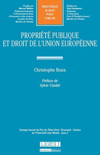 [9782275047102] Propriété publique et droit de l'Union européenne