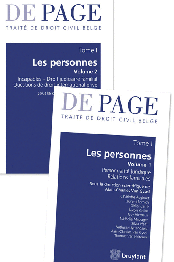 [9782802747185] Traité de droit civil belge – Tome I : Les personnes. Volumes 1 et 2