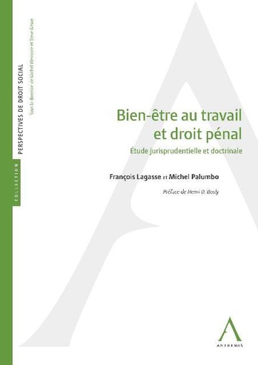 [9782874559662] Bien-être au travail et droit pénal