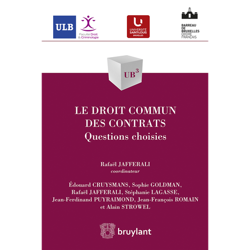 [9782802753827] Le droit commun des contrats - Questions choisies