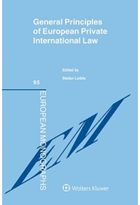 [9789041159557] General Principles of European Private International Law