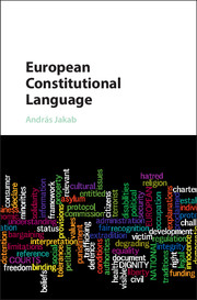 [9781107130784] European Constitutional Language