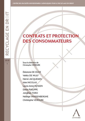 [9782807200654] Contrats et protection des consommateurs
