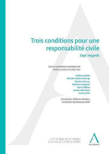 [9782807200630] Trois conditions pour une responsabilité civile