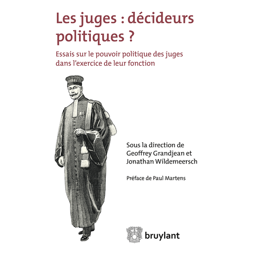 [9782802754848] Les Juges - décideurs politiques - Essais sur le pouvoir politique des juges dans l'exercice de leur fonction