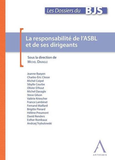 [9782807200968] La responsabilité de l'ASBL et de ses dirigeants
