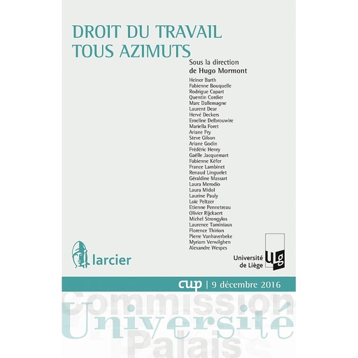 [9782804495916] Droit du travail tous azimuts