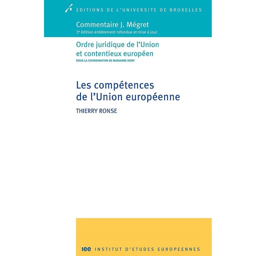 [9782800416120] Les compétences de l’Union européenne