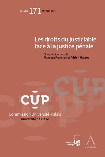 [9782807202269] Les droits du justiciable face à la justice pénale