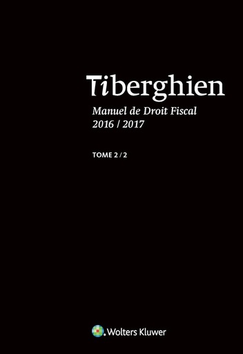 [9789046595732] Tiberghien - Manuel de droit fiscal 2016-2017