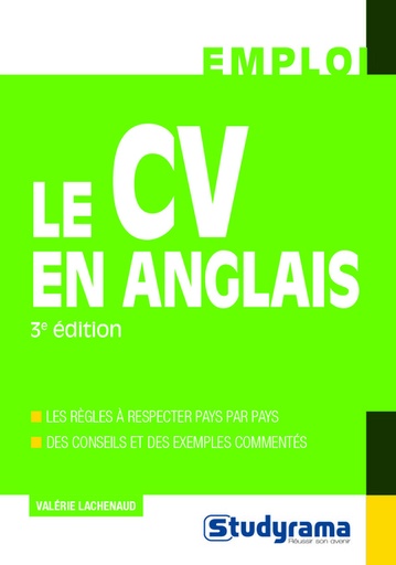 [9782759035168] Le CV en anglais 3 ème Edition