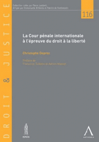 [9782807203143] La cour pénale internationale à l'épreuve du droit à la liberté