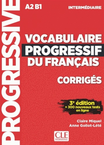 [9782090380163] Vocabulaire progressif du français - Niveau intermédiaire - Corrigés - 3ème Edition