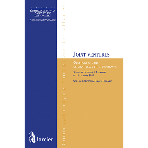[9782807900332] Les joint ventures - Questions choisies de droit belge et international