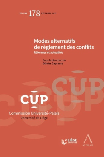 [9782807202382] Modes alternatifs de règlement des conflits