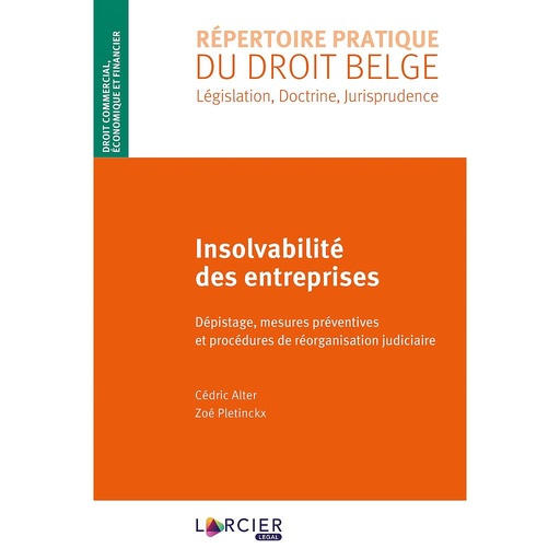[9782804496654] Insolvabilité des entreprises