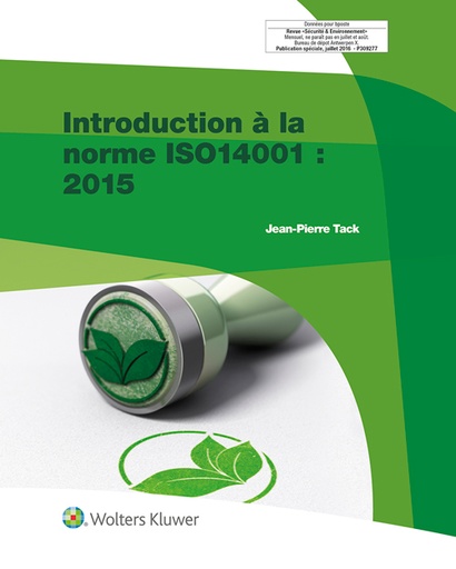[9789046586846] Introduction à la norme ISO14001 : 2015