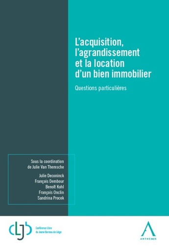 [9782807203952] L'acquisition, l'agrandissement et la location d'un bien immobilier - Questions particulières