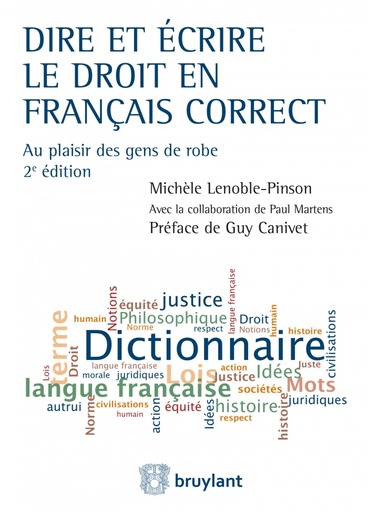 [9782802760474] Dire et écrire le droit en français correct - 2ème Edition