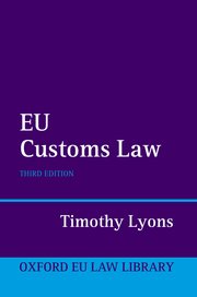 [9780198784029] EU Customs Law - Third Edition