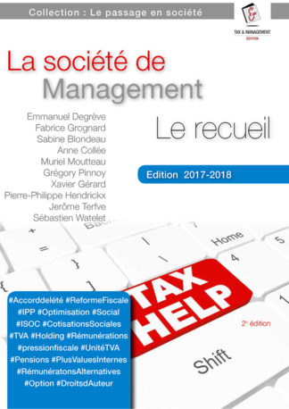 [9782930826080] La société de Management - Le recueil 2018