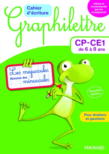 [9782210757233] Cahier d'écriture Graphilettre CP-CE1 de 6 à 8 ans - Les majuscules pour droitiers et gauchers