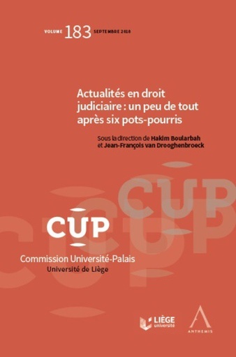 [9782807203747] Actualités en droit judiciaire  - Un peu de tout après six pots-pourris