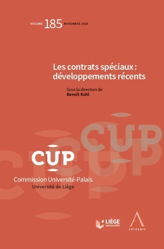 [9782807203761] Les contrats spéciaux - Développements récents