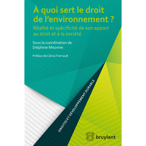 [9782802761624] À quoi sert le droit de l'environnement? Réalité et spécificité de son apport au droit et à la société