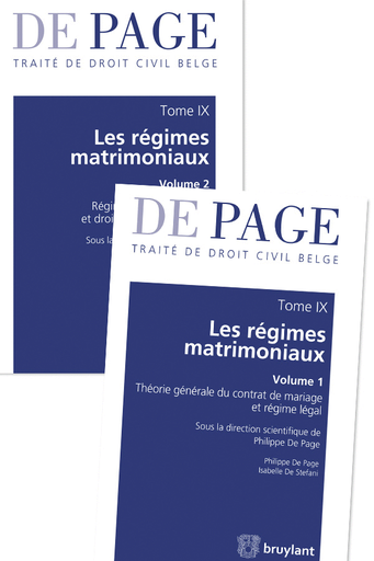[9782802754268] Traité de droit civil belge – Tome IX : Les régimes matrimoniaux - Volumes 1 & 2