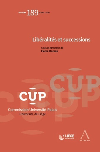 [9782807205451] Libéralités et successions
