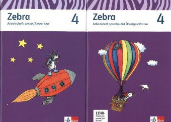 [9783122707194] Zebra 4 Arbeitsheft CD-ROM + Arbeitsheft Lesen/Schreiben
