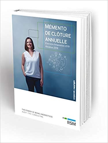 [9782874352416] Memento de Clôture Annuelle - Exercice d'imposition 2019 Revenus 2018