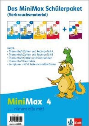 [9783122805609] MiniMax, 4. Schuljahr, Das Minimax Schülerpaket (Verbrauchsmaterial), 5 Hefte