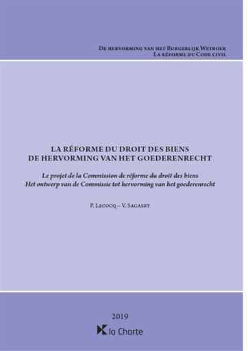 [9782874035548] La réforme du droit des biens - De hervorming van het goederenrecht