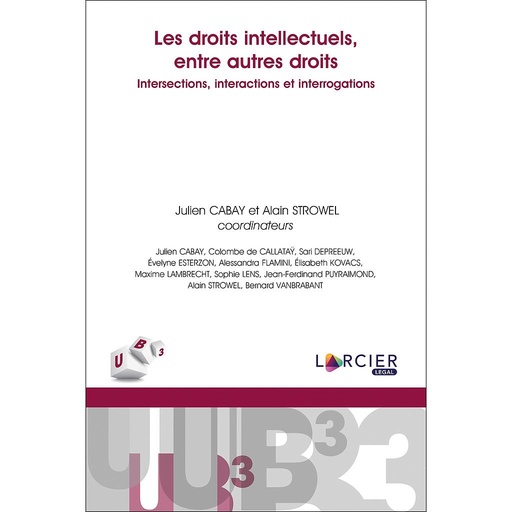 [9782807917774] Les droits intellectuels, entre autres droits - Intersections, interactions et interrogations